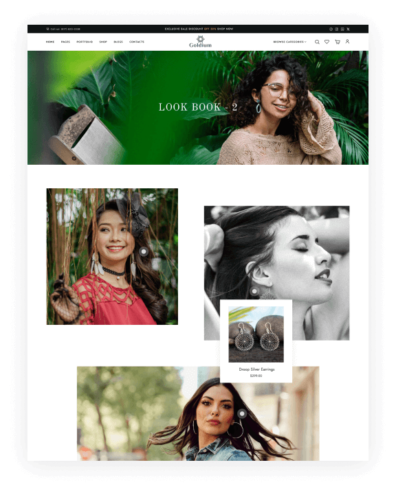 Look Book Hotspot Style